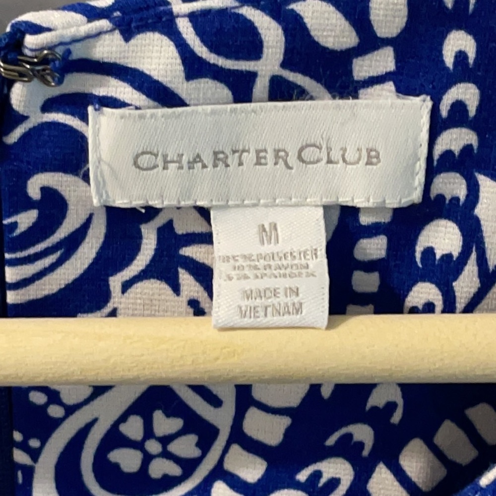 Charter Club “Palm Beach” Dress Size Medium - Picture 2 of 14